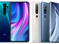 El Redmi Note 8 Pro y el Xiaomi Mi 10 Pro encabezan sus respectivas tablas de precio/rendimiento. (Fuente de la imagen: Xiaomi)
