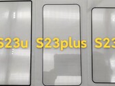 El Galaxy S23, el Galaxy S23 Plus y el Galaxy S23 Ultra, de derecha a izquierda. (Fuente de la imagen: @UniverseIce)