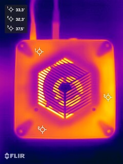 Prueba de resistencia de la Chuwi Aubox (parte inferior)