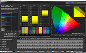 CalMAN: Colores mezclados - Perfil: Espacio de color de objetivo DCI-P3 súper vívido