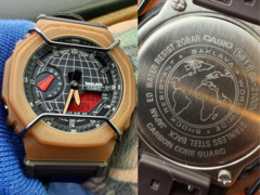 El nuevo reloj Casio G-Shock x Action Bronson collab debería venir con una estructura de protección de núcleo de carbono, resistencia al agua de 20 bares y resistencia a los golpes. (Fuente de la imagen: @bambambaklava en Instagram)