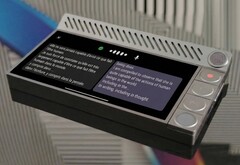 El Oxtak Moneypenny puede proporcionar traducciones de voz en tiempo real durante las reuniones. (Fuente de la imagen: Oxtak)