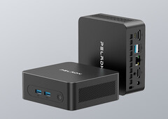 El 3500U WO5 puede funcionar con un TDP de 15 W. En la imagen: una fotografía promocional que muestra el diseño del mini PC.