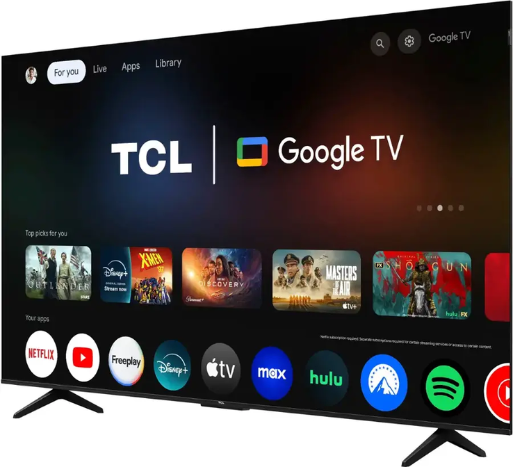 El televisor Q5K 4K QLED Google TV de 85" de TCL. (Fuente de la imagen: TCL)