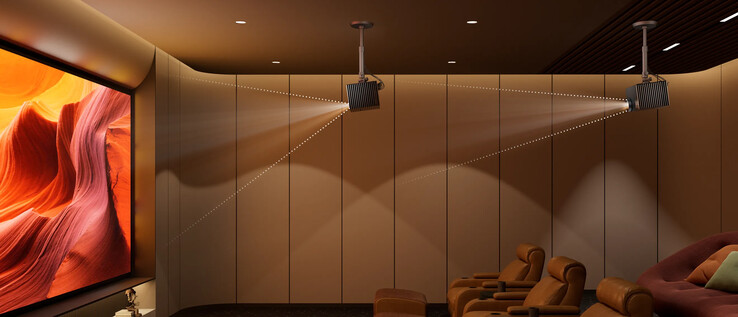 Gracias a sus lentes intercambiables, el VisionMaster Max ofrece una amplia gama de relaciones de proyección (Fuente de la imagen: Valerion)