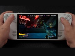 Jugabilidad de Borderlands 4 ejecutada en el Steam Deck, mostrando bajas frecuencias de cuadro en pantalla mientras se juega a mano (Fuente de la imagen: ETA PRIME vía YouTube)