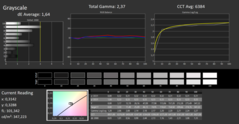 Calman ColorChecker: DCI-P3 - escala de grises