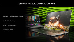 La GPU RTX 5060 para portátiles ya es oficial (fuente de la imagen: Nvidia)