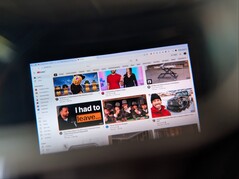 Vista de cerca de la pantalla proyectada