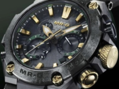 El Casio MRG-B2000RG-3A (en la imagen) parece tener una textura cepillada, casi como de piedra, alrededor de los bordes y tornillos hexagonales visibles. (Fuente de la imagen: Great G-Shock World)