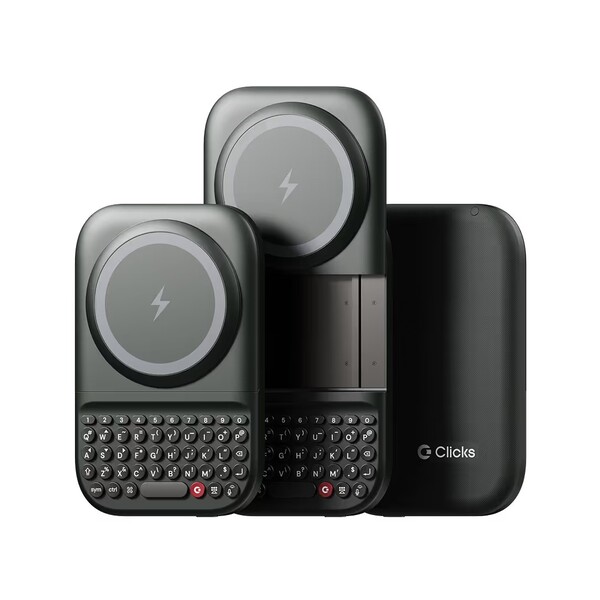 El Teclado Clicks Power funciona también como banco de energía de carga inalámbrica. (Fuente de la imagen: Clicks)