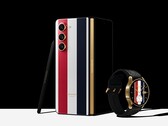 Galaxy Z Fold5 y Galaxy Watch6 en su edición Thom Browne. (Fuente de la imagen: Samsung)