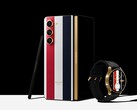 Galaxy Z Fold5 y Galaxy Watch6 en su edición Thom Browne. (Fuente de la imagen: Samsung)