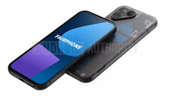 El Fairphone 5 en su versión translúcida. (Fuente de la imagen: Android Authority)