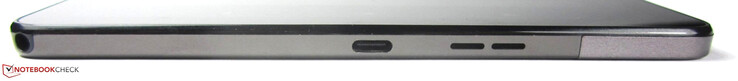 Derecha: toma de 3,5 mm, USB-C 2.0, altavoz