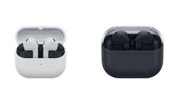 Según los informes, la carcasa de los Galaxy Buds 3 FE tiene una batería de 900 mAh de capacidad, casi el doble que la de los Galaxy Buds 3. (Fuente de la imagen: Samsung)