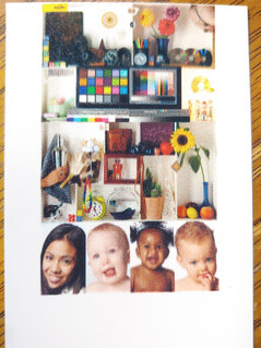 Etiqueta Inkwon - Muestra de impresión fotográfica adhesiva.