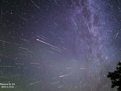 Una imagen de las Perseidas sobre China (Fuente de la imagen: Xiang Zhan y Planetario de Pekín)