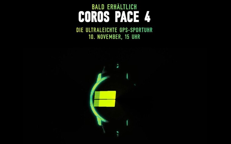 El Coros Pace 4 se lanzará en poco más de una semana. (Fuente de la imagen: Coros, Captura de pantalla)