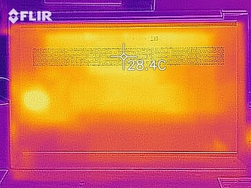 Mapa de calor - Funcionamiento en vacío (abajo)