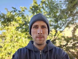 Un selfie con la cámara frontal de 5 megapíxeles