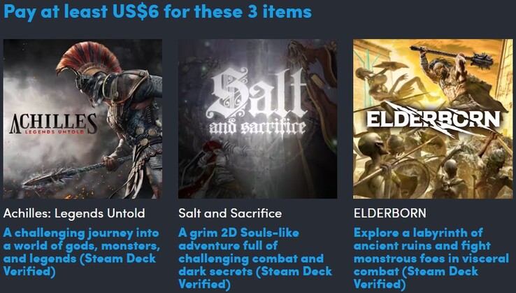 Una imagen decorativa. Con un pago de 6 $ obtiene 3 juegos (Fuente de la imagen: Humble Bundle)
