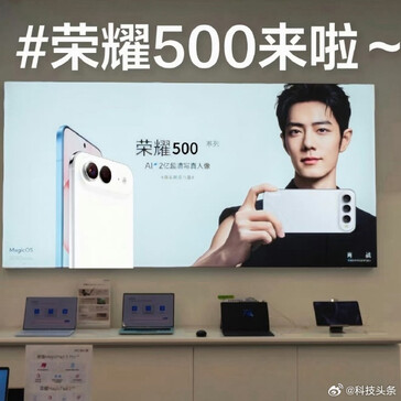 Supuesto cartel promocional de la serie Honor 500 (Fuente de la imagen: Tech Headlines on Weibo)