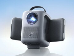 El proyector portátil Soundcore Nebula P1i de Anker (en la imagen) se expone en CES 2026. (Fuente de la imagen: Anker)