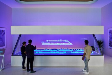 La mesa holográfica del laboratorio
