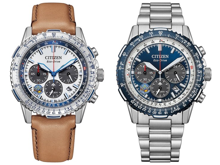 Los relojes Citizen Promaster Blue Impulse Edición Limitada CA4661-09A (izquierda) y CA4665-59L (derecha). (Fuente de la imagen: Citizen)