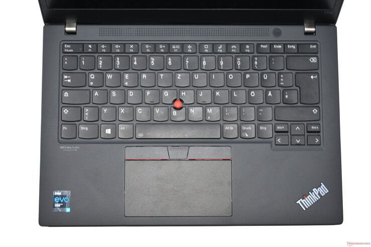 Lenovo ThinkPad T14s G2: zona del teclado