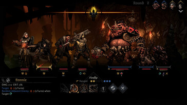 En la imagen: Una captura de pantalla de juego de Darkest Dungeon II.