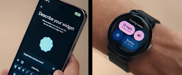 Gemini Intelligence para Android puede crear widgets personalizados a partir de descripciones habladas.