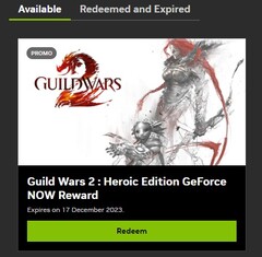 Guild Wars 2: Heroic Edition ya es una recompensa de GeForce Now (Fuente: Propia)