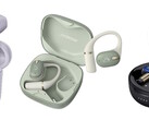 Los auriculares JVC Kenwood: el modelo económico HA-A4T, el de gama media HA-NP80T y el de gama alta HA-FW5000T (de izquierda a derecha).