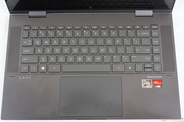 Diseño de teclado idéntico al del Envy 15 Creator clamshell
