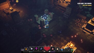 En la imagen: una captura de pantalla del juego Minecraft Dungeons.