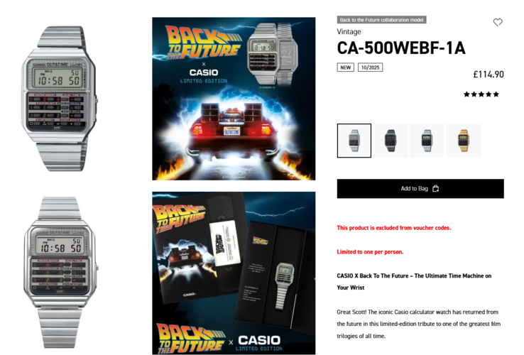 (Fuente de la imagen: Casio España)