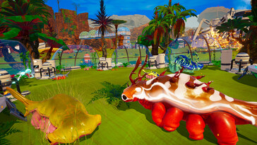 Una imagen que muestra animales en The Planet Crafter.