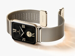 Xiaomi ha anunciado oficialmente la Smart Band 10 Pro. En la imagen: la versión milanesa dorada del smartwatch.