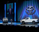 El prototipo Toyota Hilux Revo BEV se presentó en 2022. (Fuente de la imagen: Toyota)