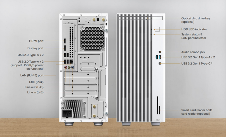 Opciones de conectividad. (Fuente de la imagen: Asus)