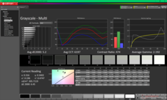 Escala de grises antes de la calibración