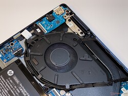 El ventilador solitario del Envy x360 14 funciona discretamente en su mayor parte