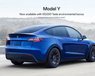 La prima del Model Y iguala la subvención federal perdida (imagen: Tesla)