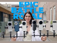 En la imagen aparecen los teléfonos que se probaron con la excepción del Samsung Galaxy S25 Ultra (Fuente de la imagen: Versus; captura de pantalla editada)