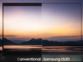 Las nuevas pantallas del bisel de la cuchilla de Samsung aparecerán bajo la tecnología de la cámara. (Imagen: Samsung)
