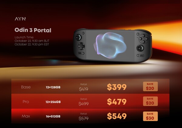 El Odin 3 Portal estará disponible con un descuento para los primeros compradores.
