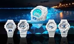 Casio presenta la serie Hidden Glow v2 de relojes G-Shock con esferas azules fosforescentes que brillan como el plancton marino. (Fuente de la imagen: Casio)