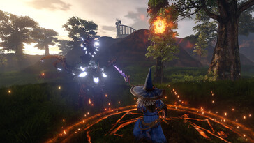 Una imagen que muestra una pelea en Outward Definitive Edition